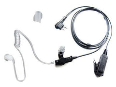 2 WIRE SURVEILLANCE EARPIECE MOTOROLA CP200 PR400 CLS HYT RADIO HEADSET + BONUS!