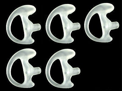 5 CLEAR SEMI CUSTOM OPEN EAR INSERTS - GEL EARMOLDS