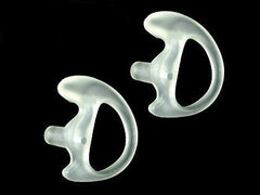 GEL EAR MOLD INSERTS FOR ACOUSTIC TUBE - 2 CLEAR LEFT MEDIUM - 2WAY RADIO EARTIP
