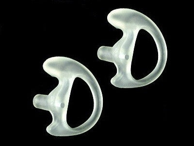 GEL EAR MOLD INSERTS FOR ACOUSTIC TUBE - 2 CLEAR LEFT XSMALL - 2WAY RADIO EARTIP