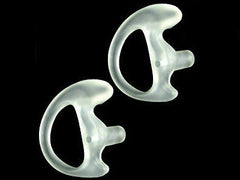 GEL EAR MOLD INSERTS FOR ACOUSTIC TUBE - 2 CLEAR RIGHT SMALL - 2WAY RADIO EARTIP