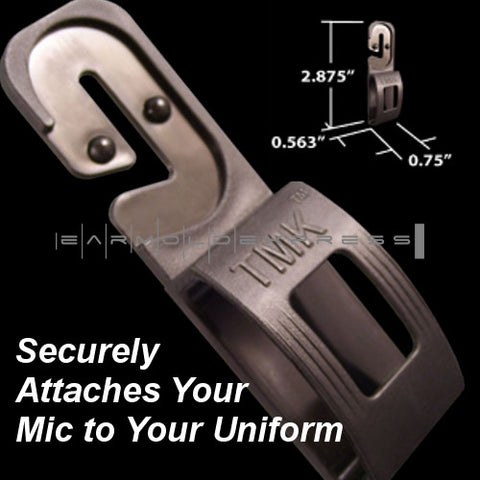 TACTICAL MIC KLIP (TMK) SPEAKER MIC HOLDER FOR POLICE FIRE EMS