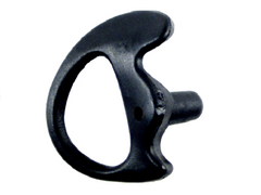 RIGHT EXTRA SMALL BLACK MOLDED GEL OPEN EAR INSERT FOR EARPIECE ACOUSTIC TUBE HEADSET