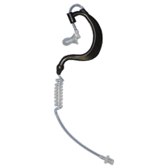 Clear Earhook Coiled Acoustic Tube With Eartip
